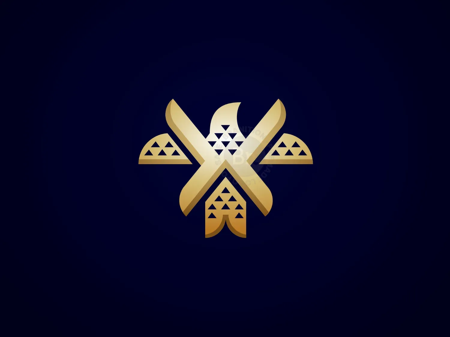 X Bird Gold Logo