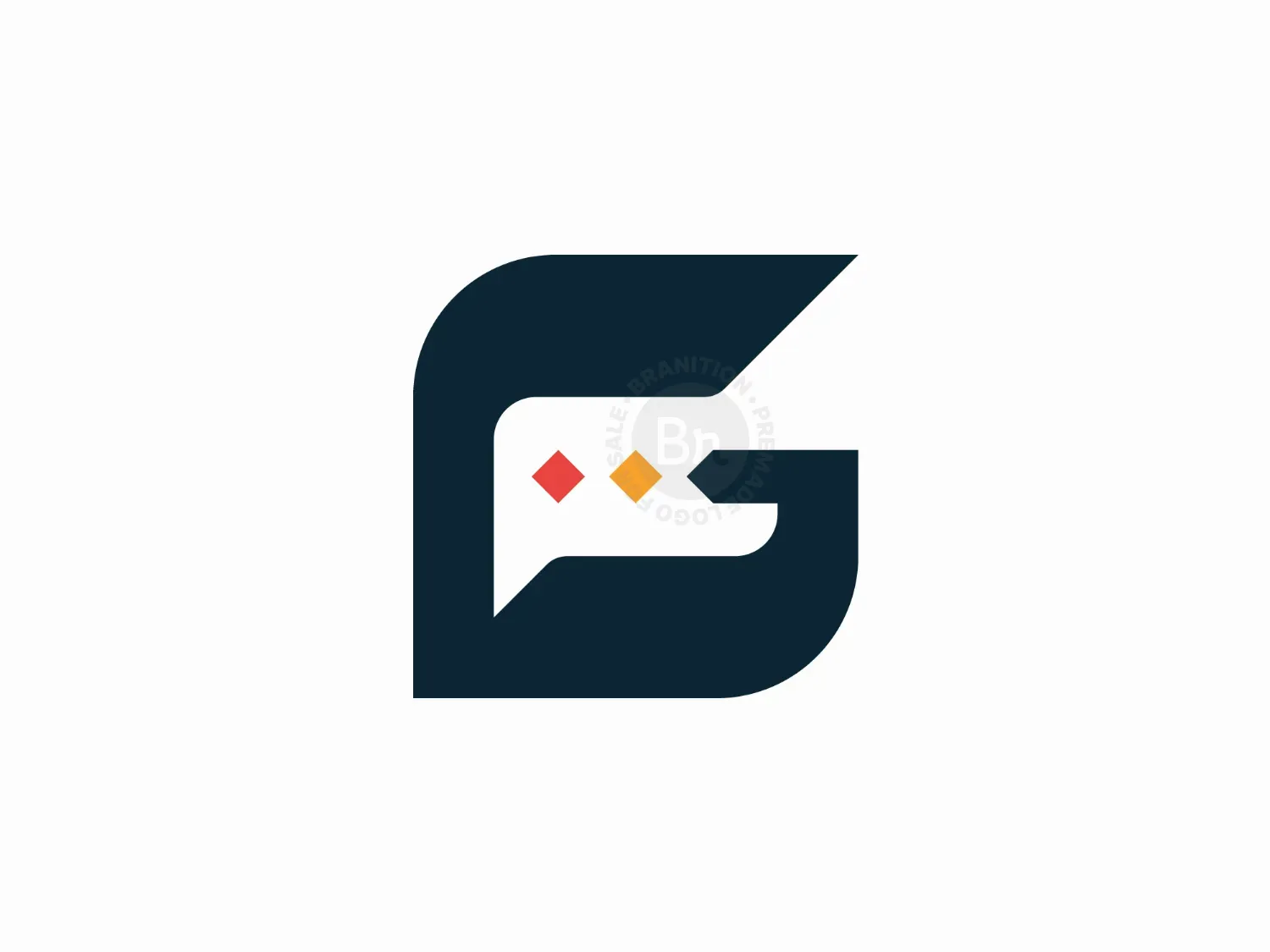 Geometric Letter G Chat Logo