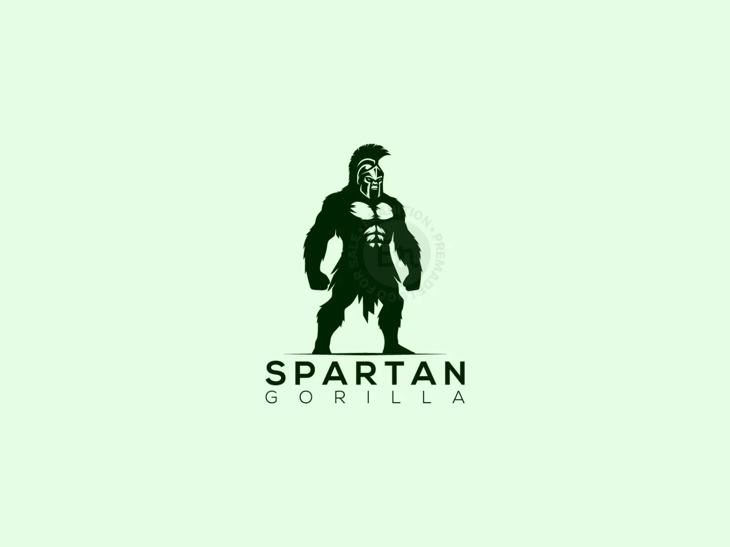 Spartan Gorilla Vector Logo For Sale!