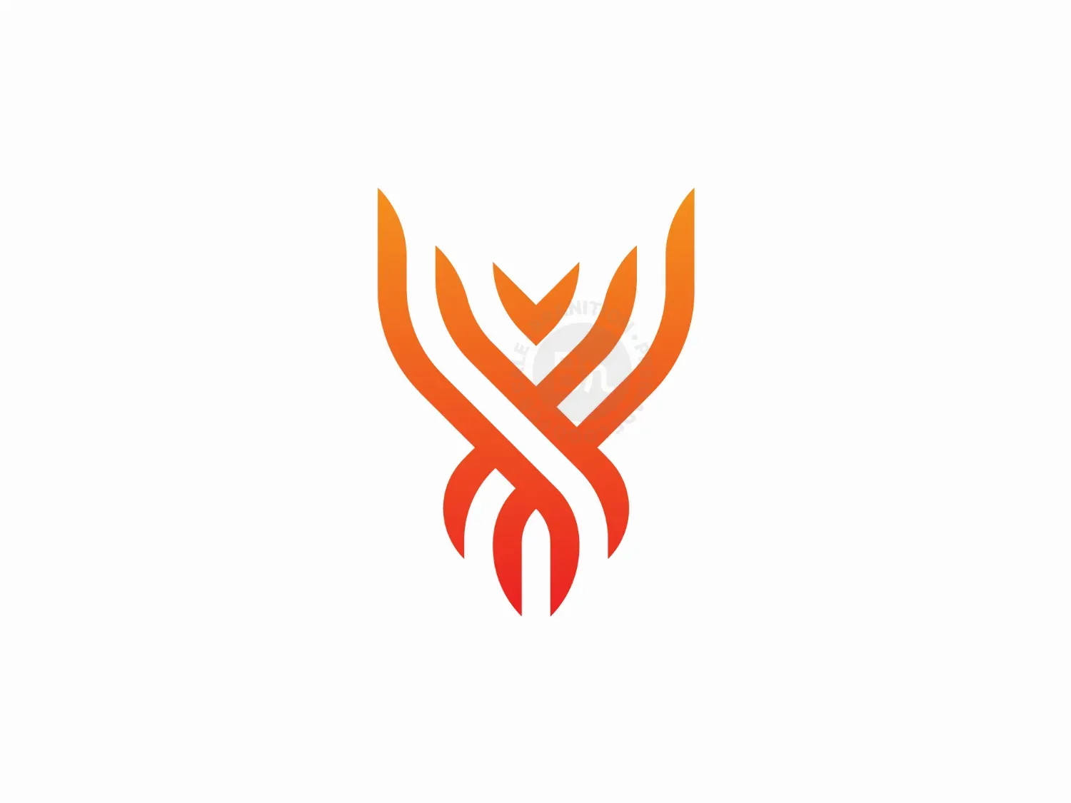 Letter Y Phoenix Fire Logo