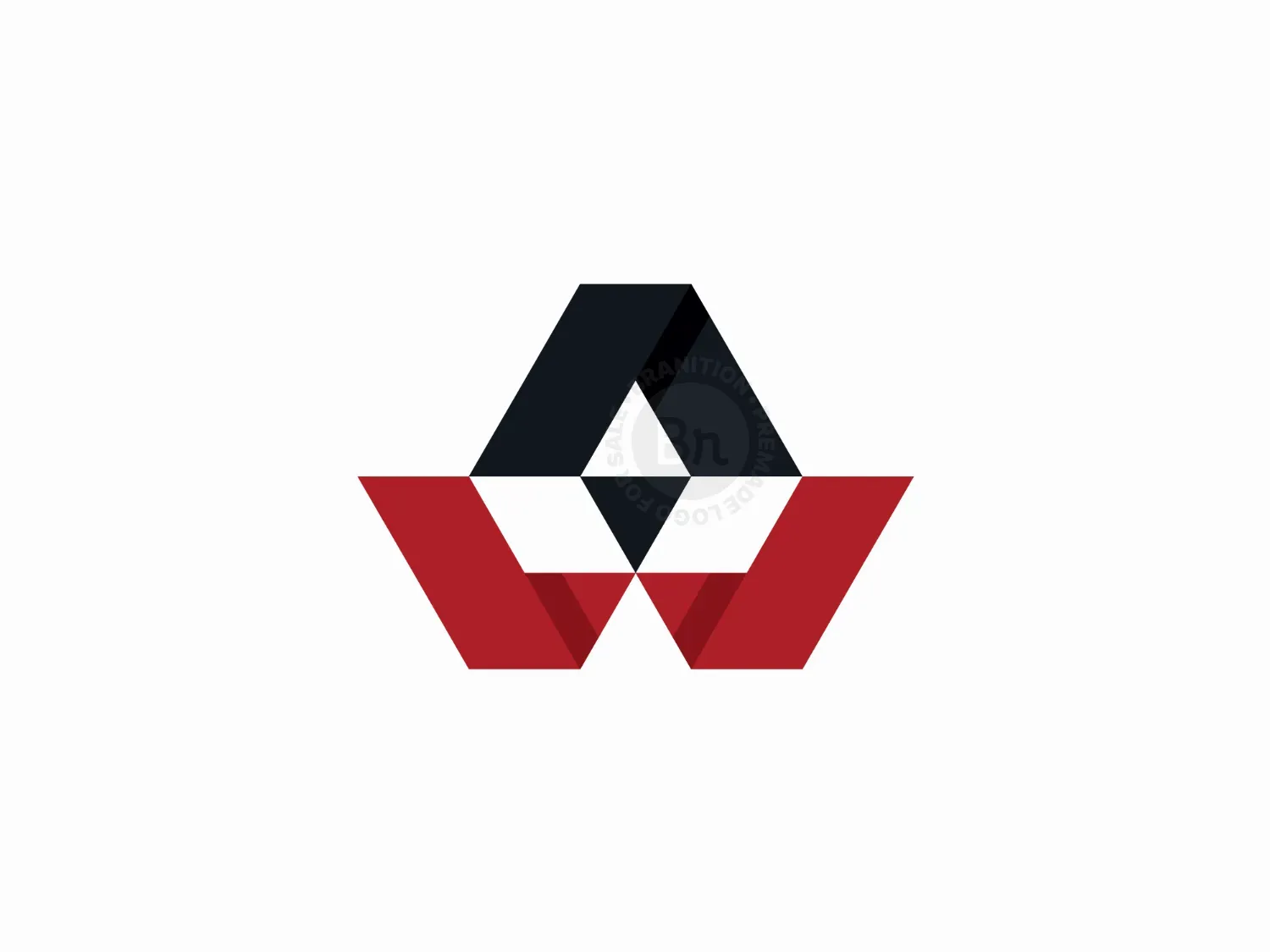 Corporate Letter AW Or WA Logo