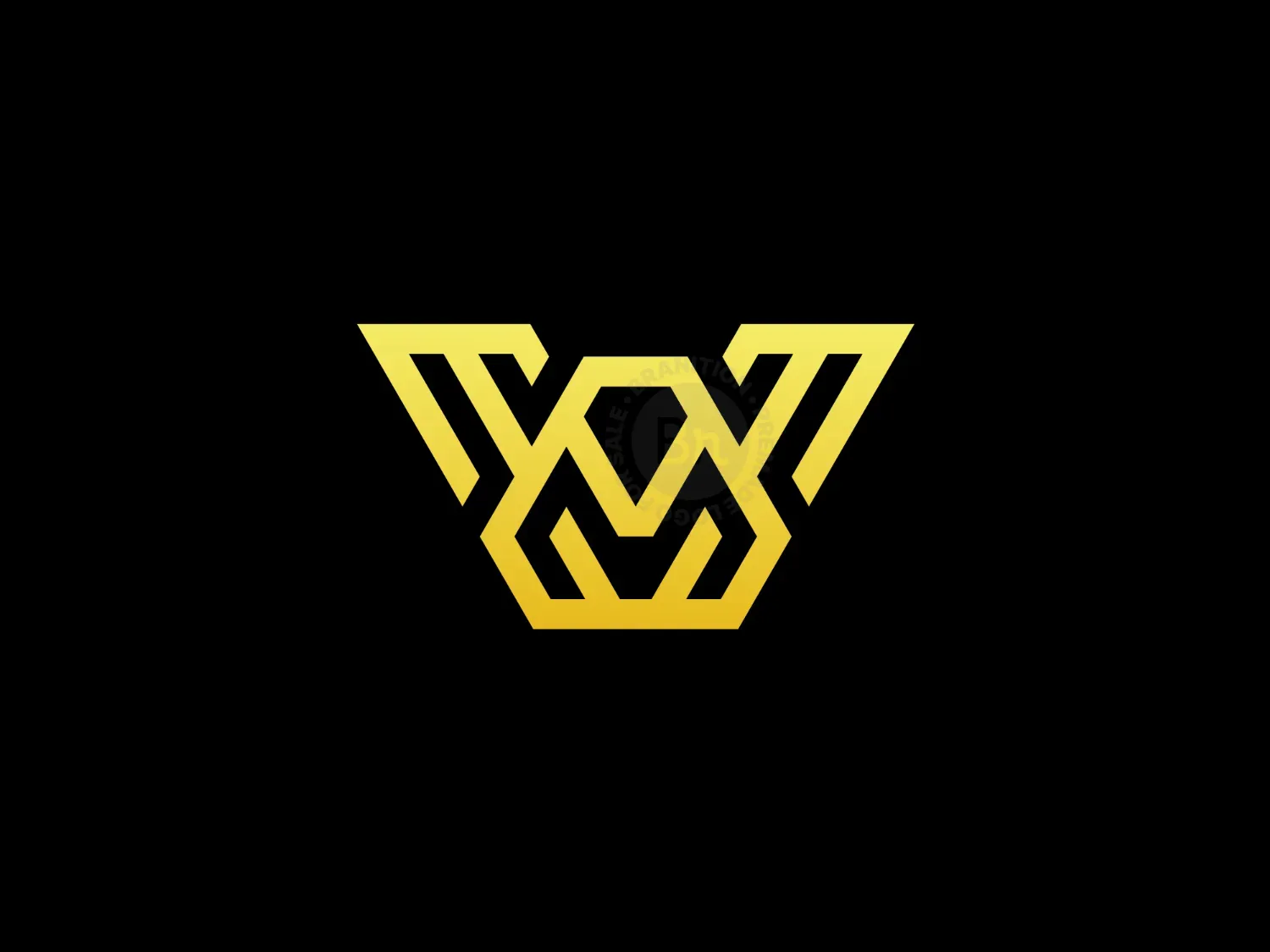 Letter WM Diamond Logo