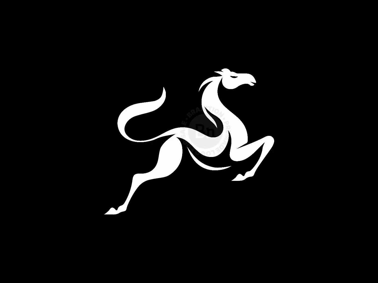 Abstract And Elegant Horse Logo