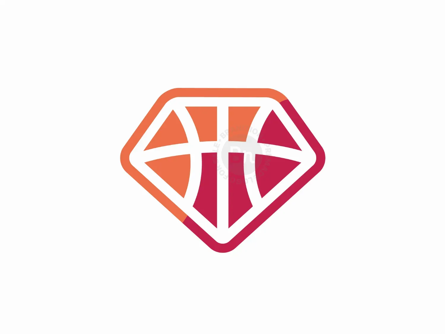 Diamond Basketball Logo