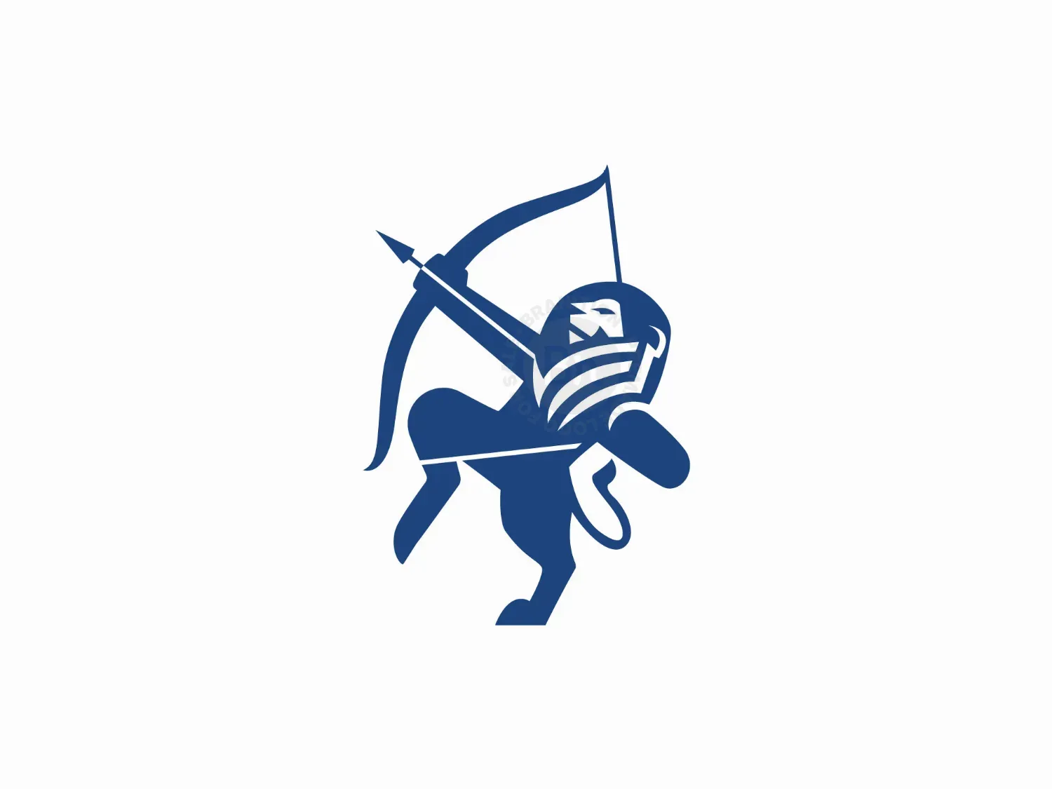 Lion The Archer Logo