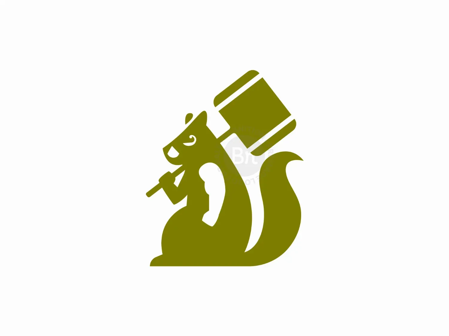 Big Hammer Squirrel Logo