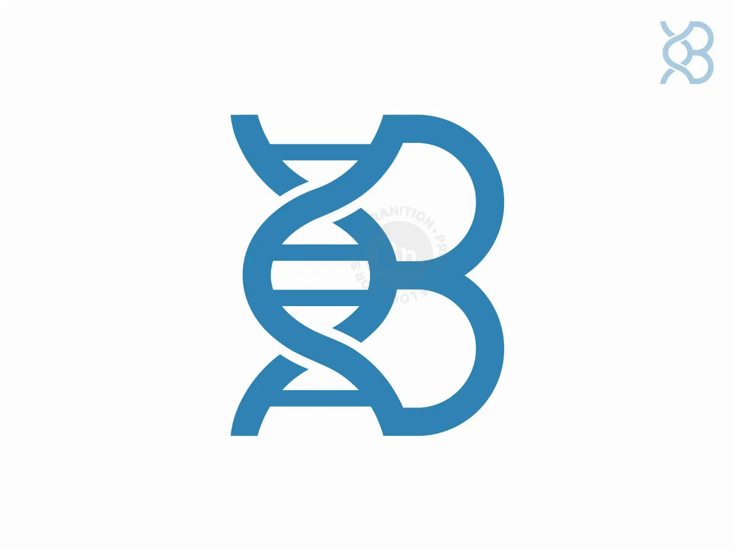 B DNA Helix Logo