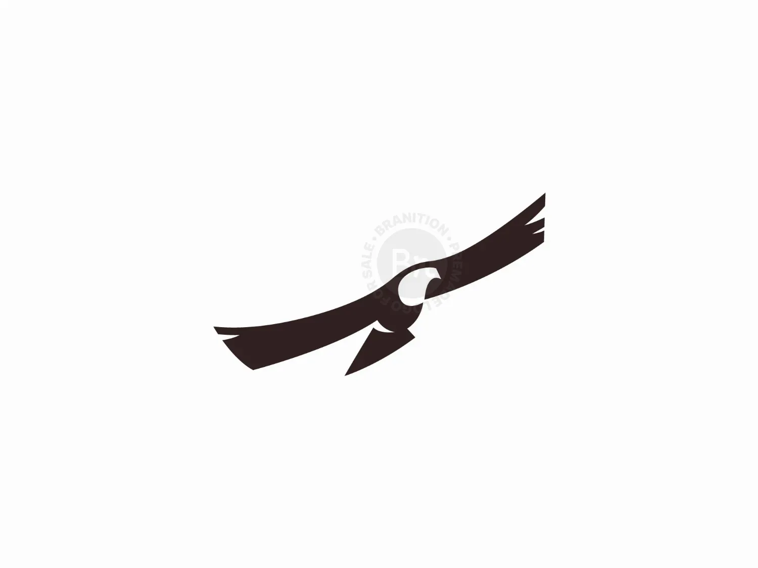 Flying Bald Eagle Logo