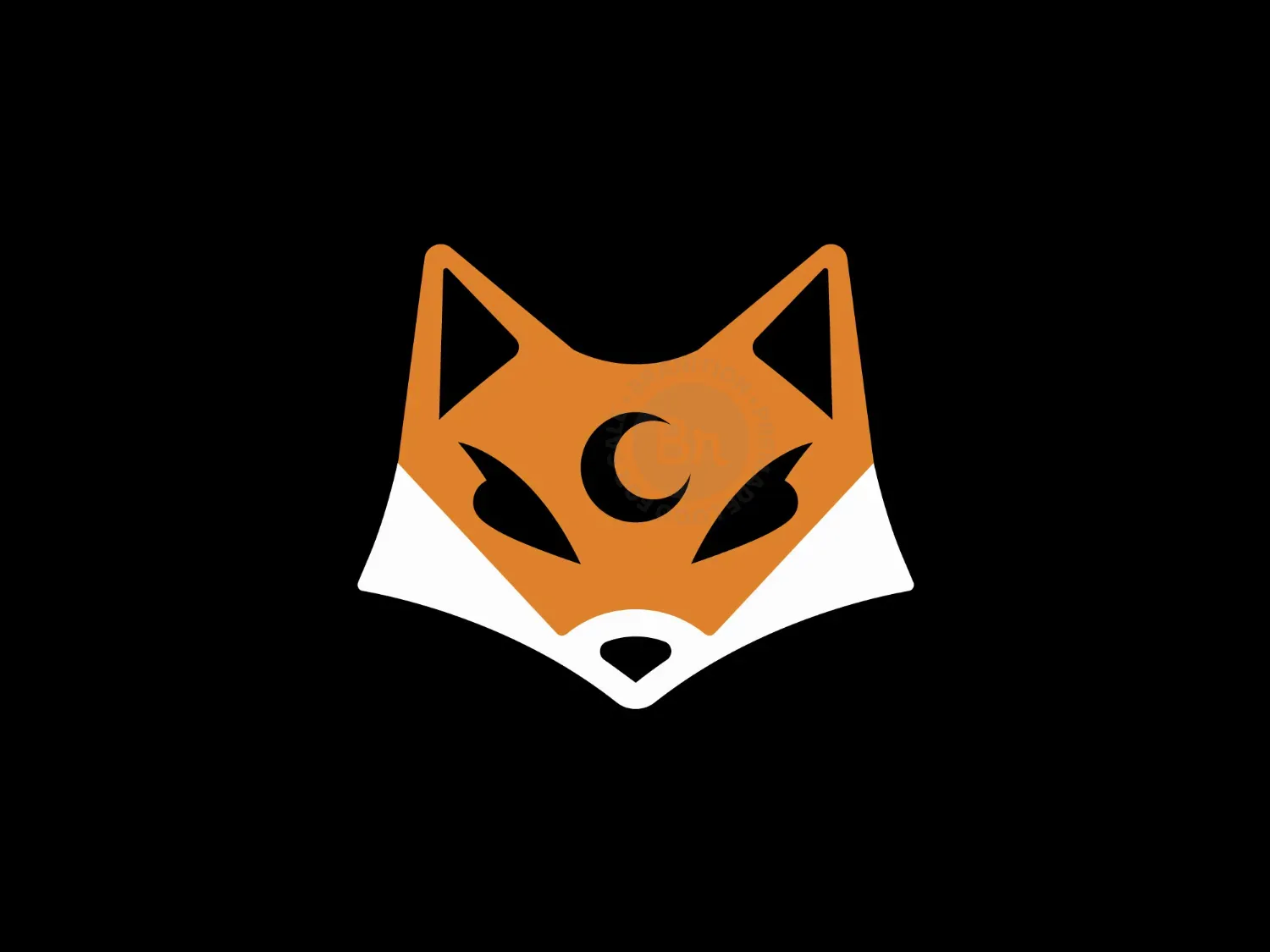 Crescent Moon Fox Logo