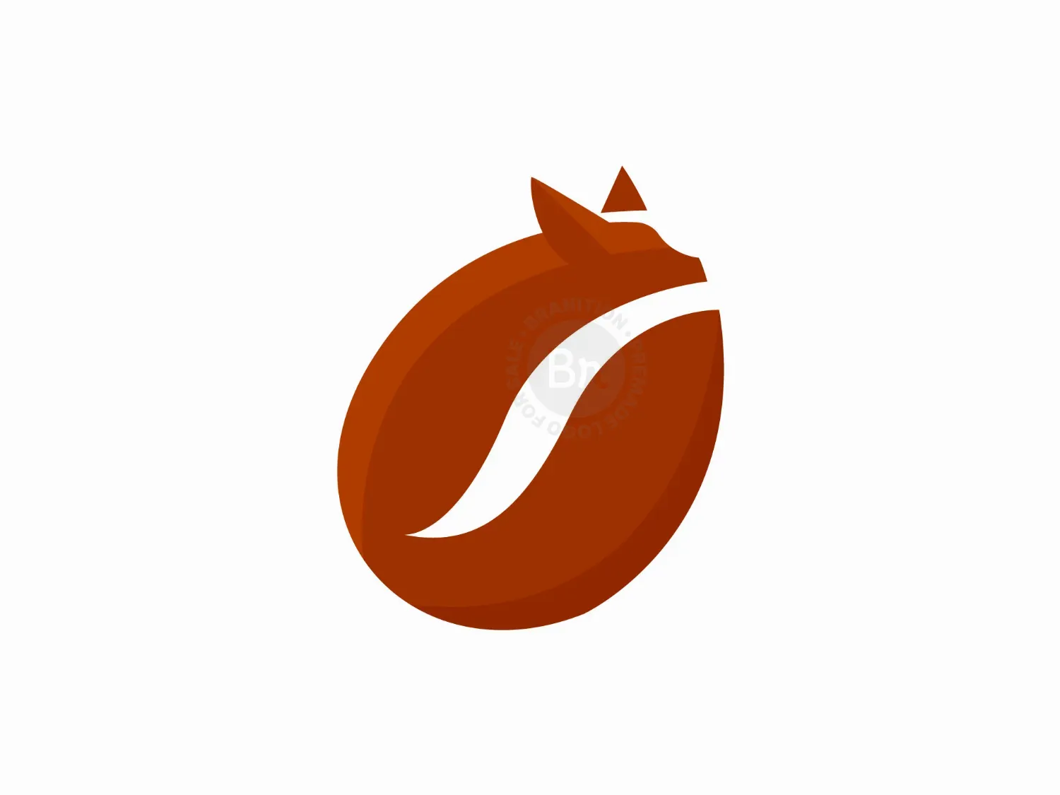 Coffee Bean Fox Logo