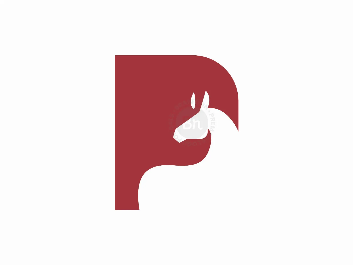 P Or F Horse Logo