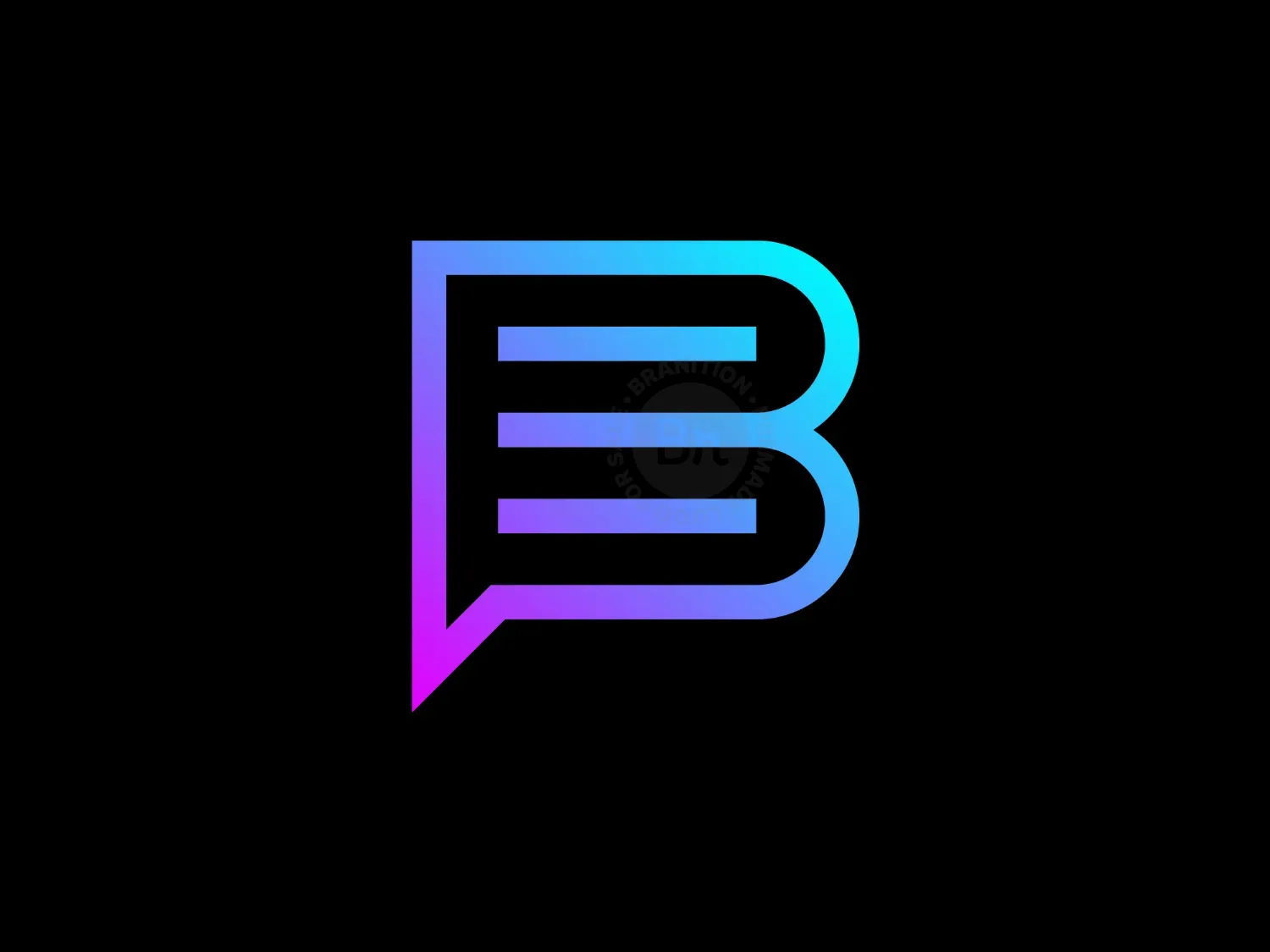 letter b logo design logo 6