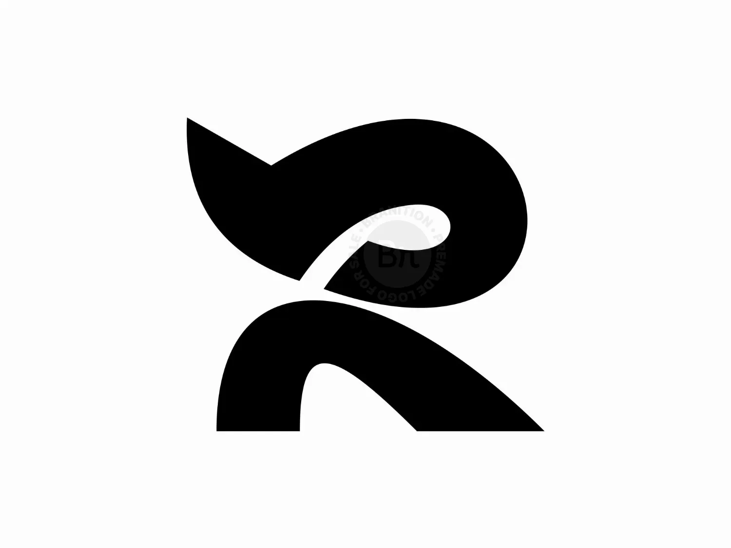 Initial R Modern Logo