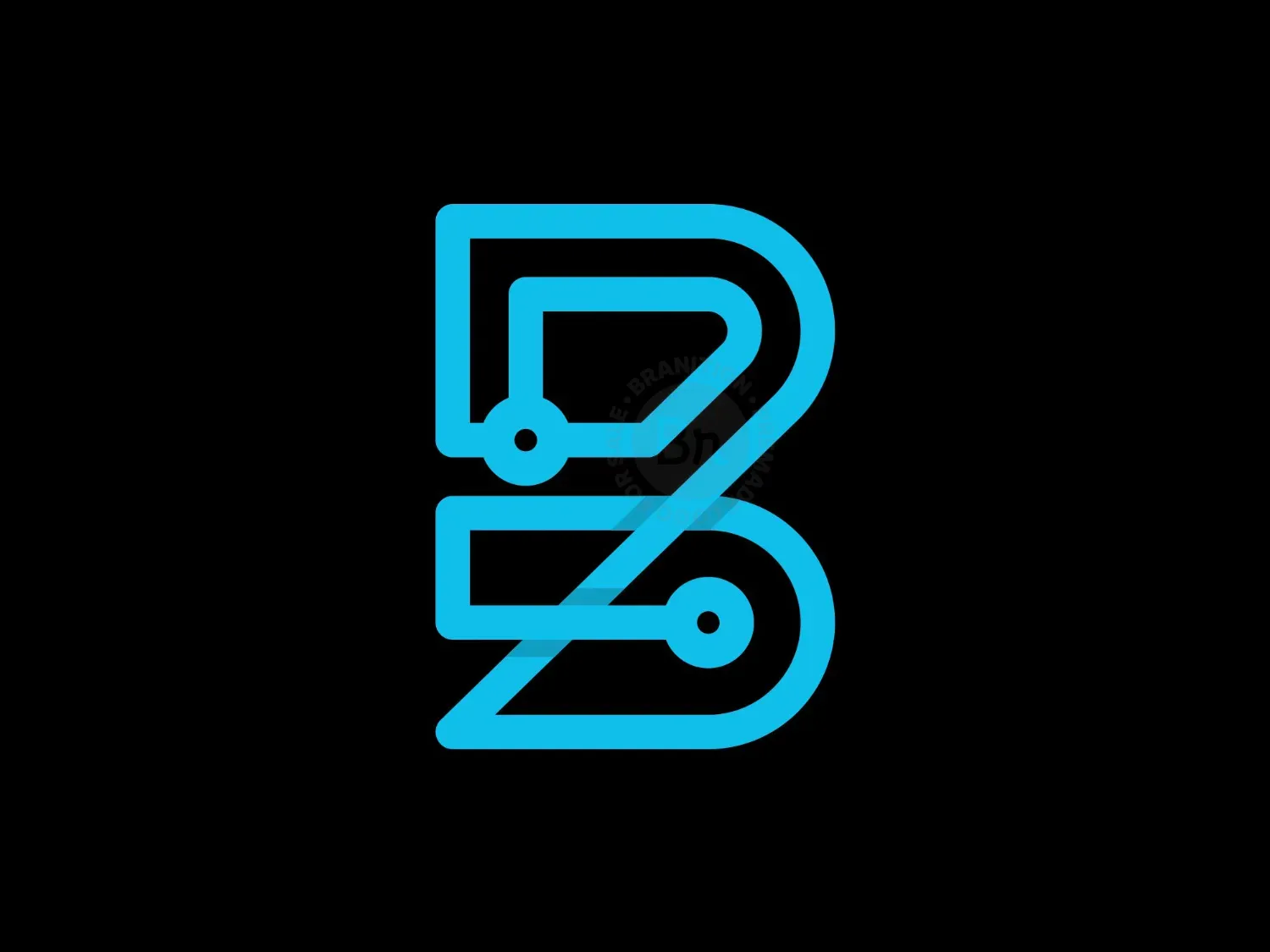 Initial B Technology Logo
