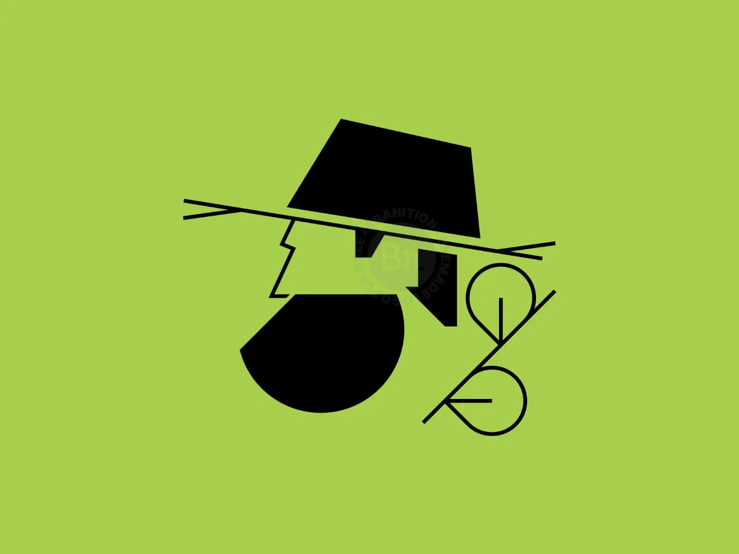 Farmer Man Modern Logo