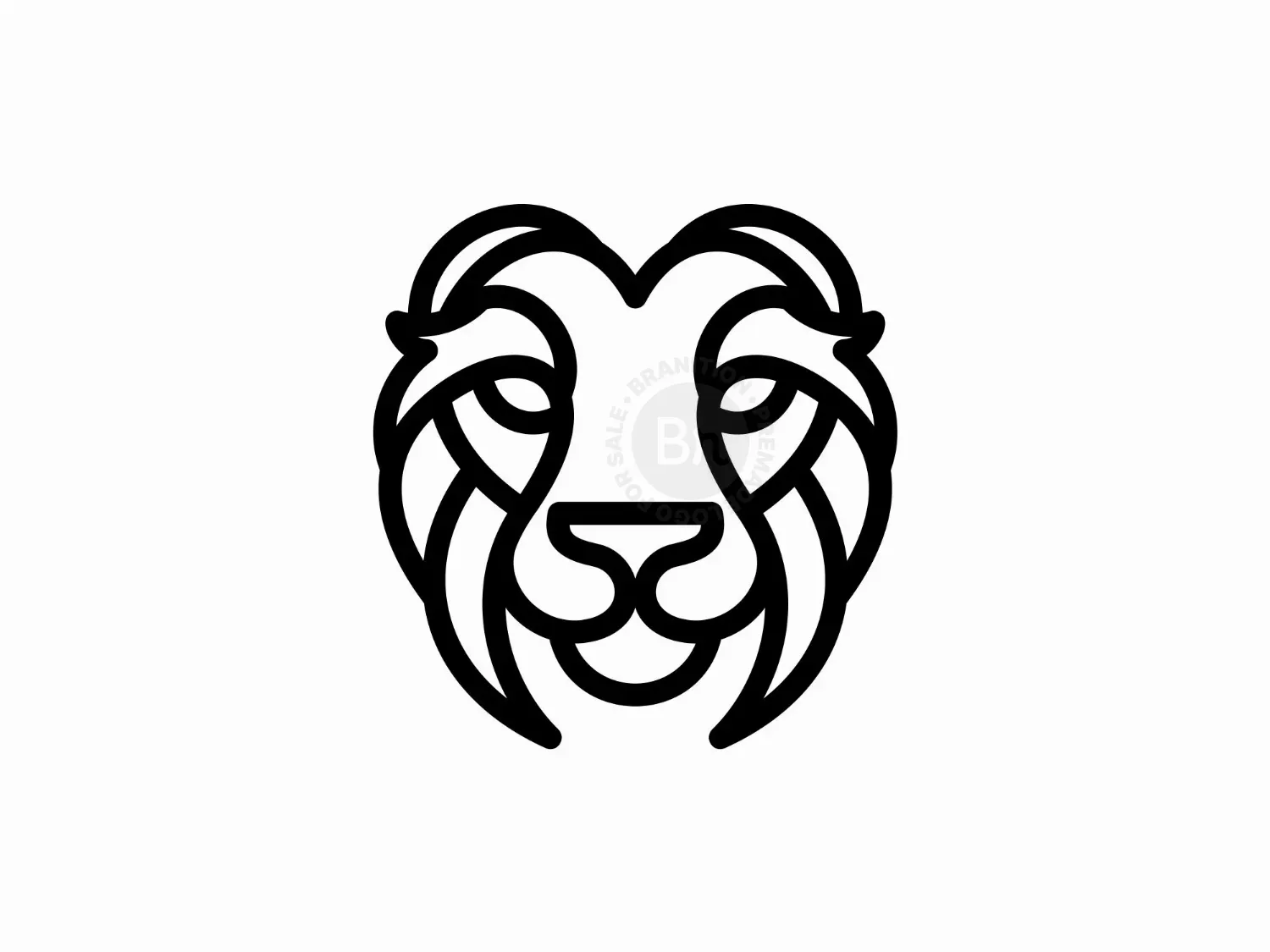 Head Lion Line Logo