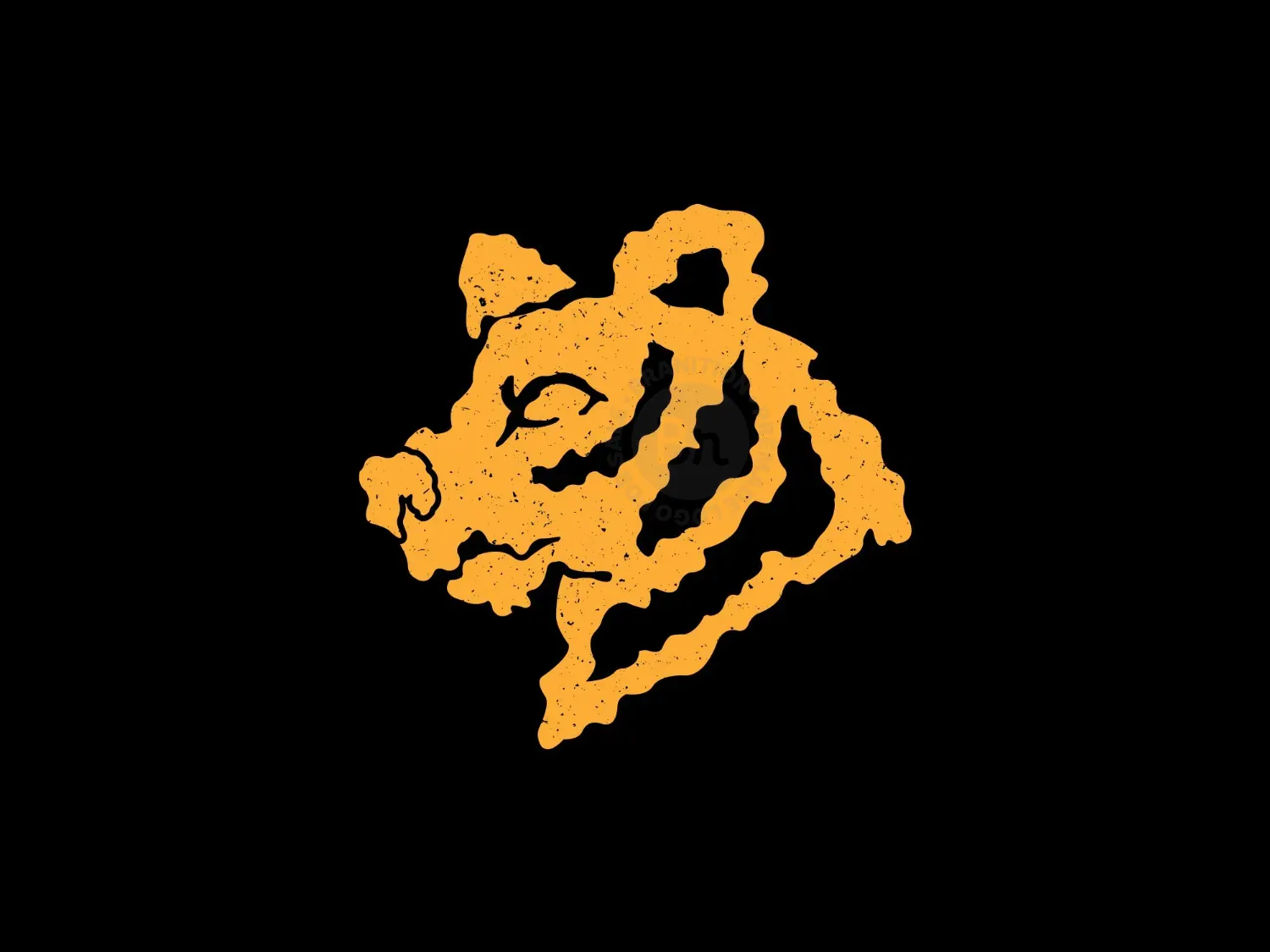 Head Tiger Illustration Logo