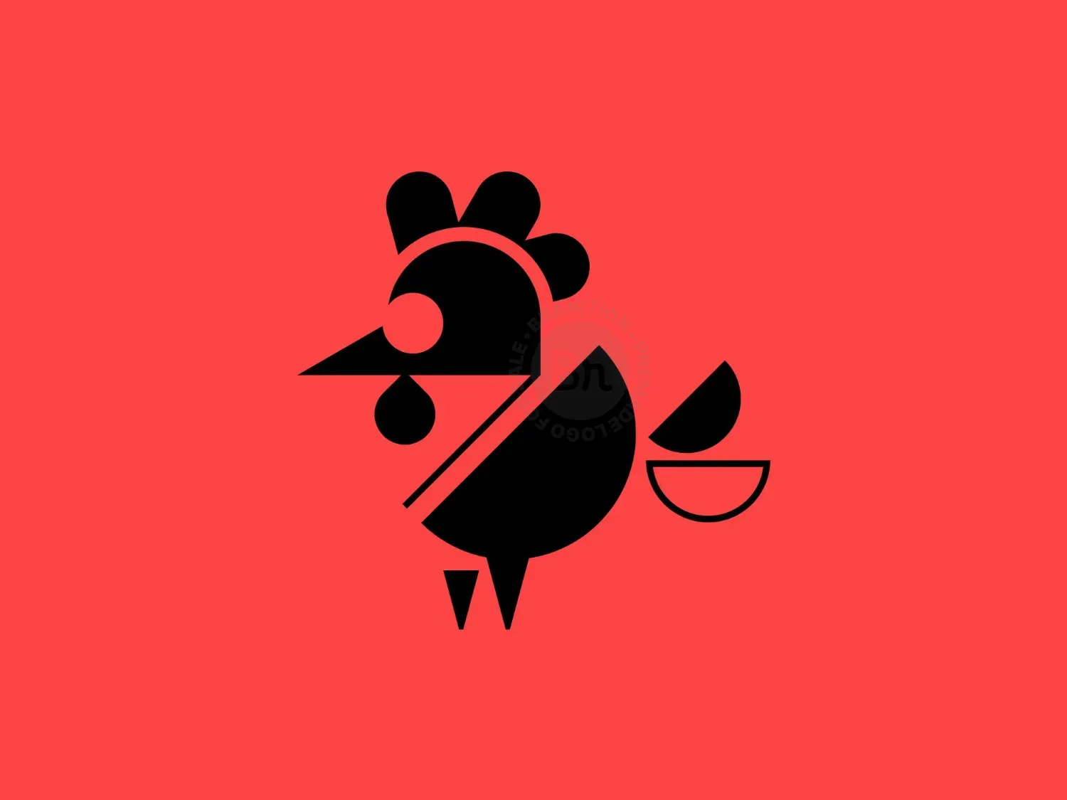 Rooster Modern Logo