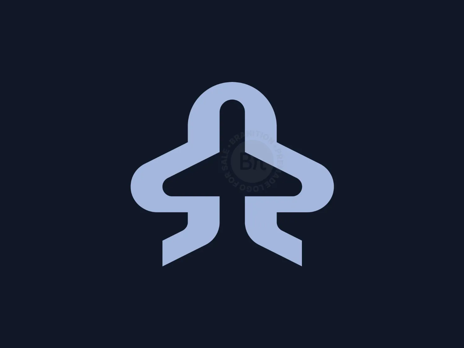 Stylish S Plane Logo