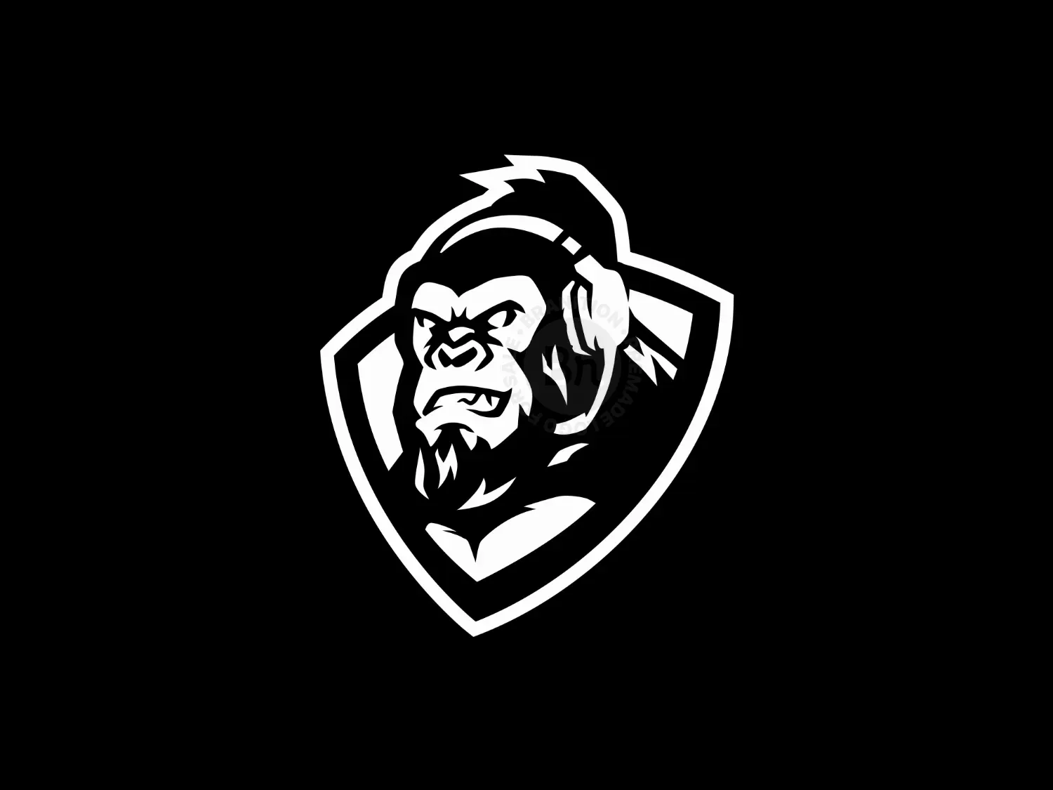 Gamer Gorilla Mascot Logo