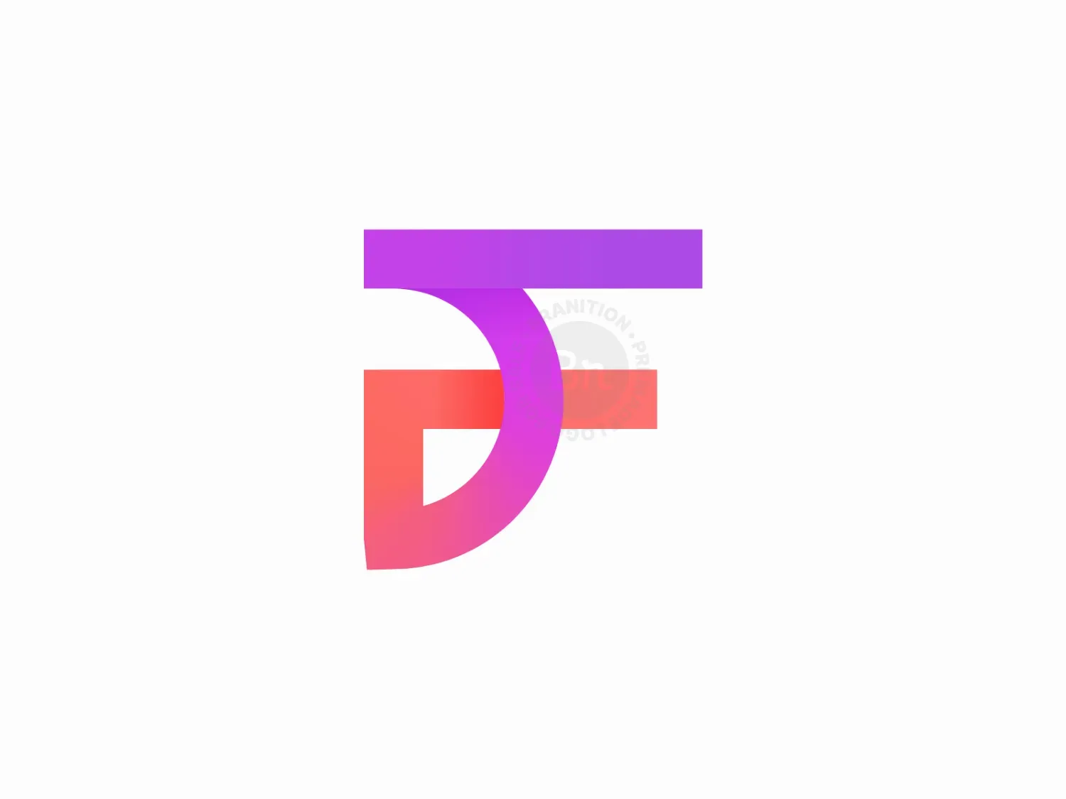 Abstract F Letter Modern Logo Mark