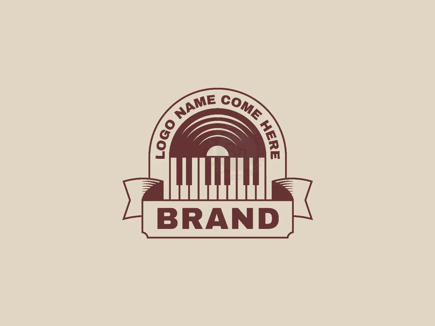 Vintage Music Brand Piano Record