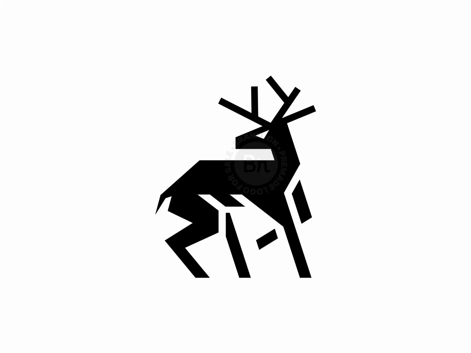 Deer Geometric Modern Logo