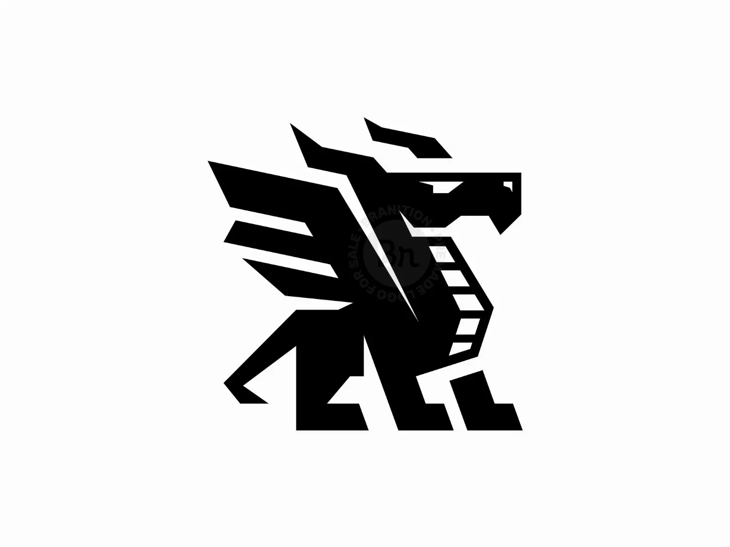 Dragon Modern Geometric Logo