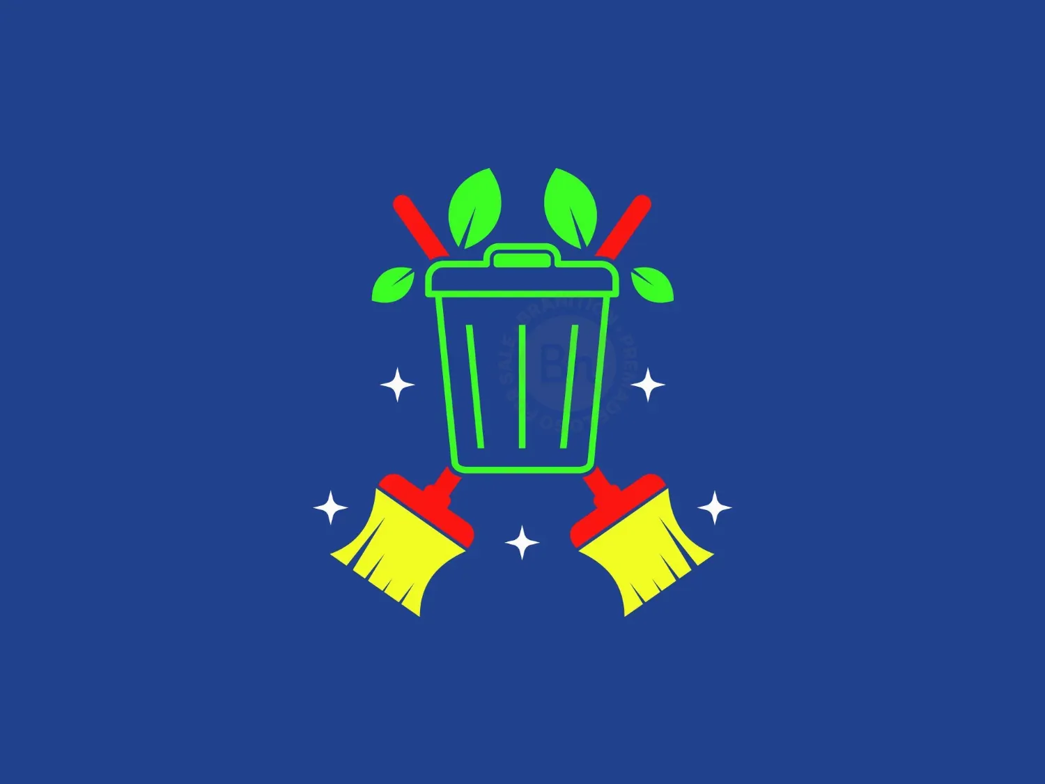Bin Leaf Cleaning Logo