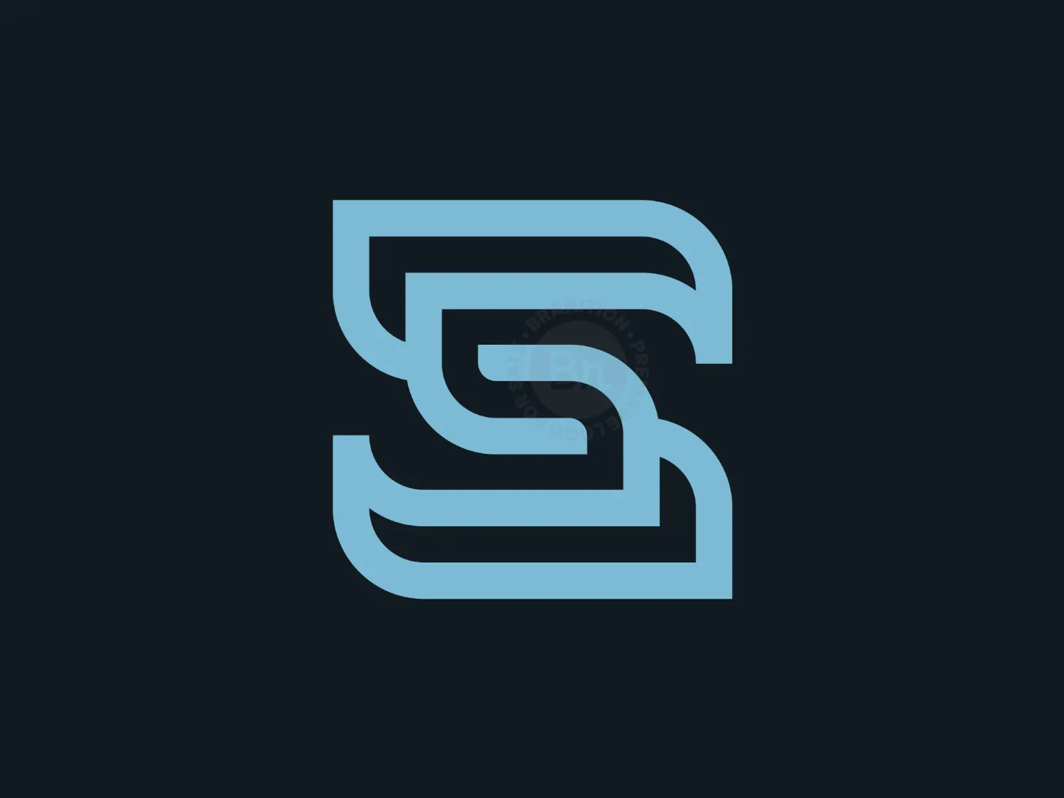 Letter S Multiline Logo