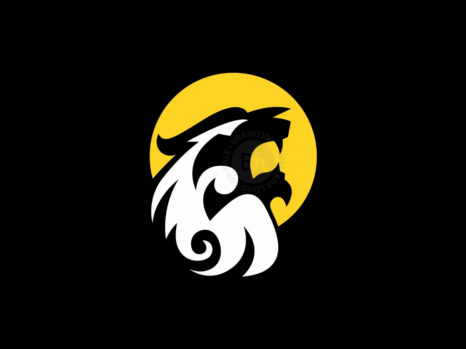 Mythical White Tiger Logo