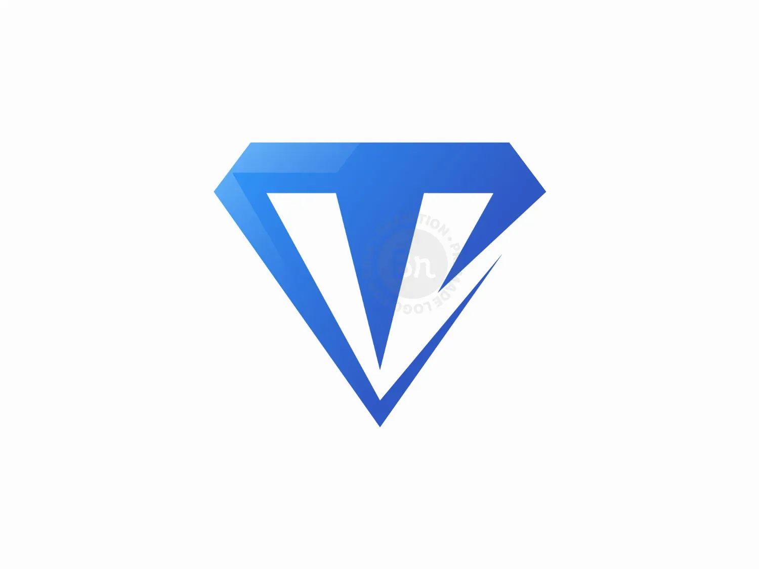 Minimal T Diamond Logo