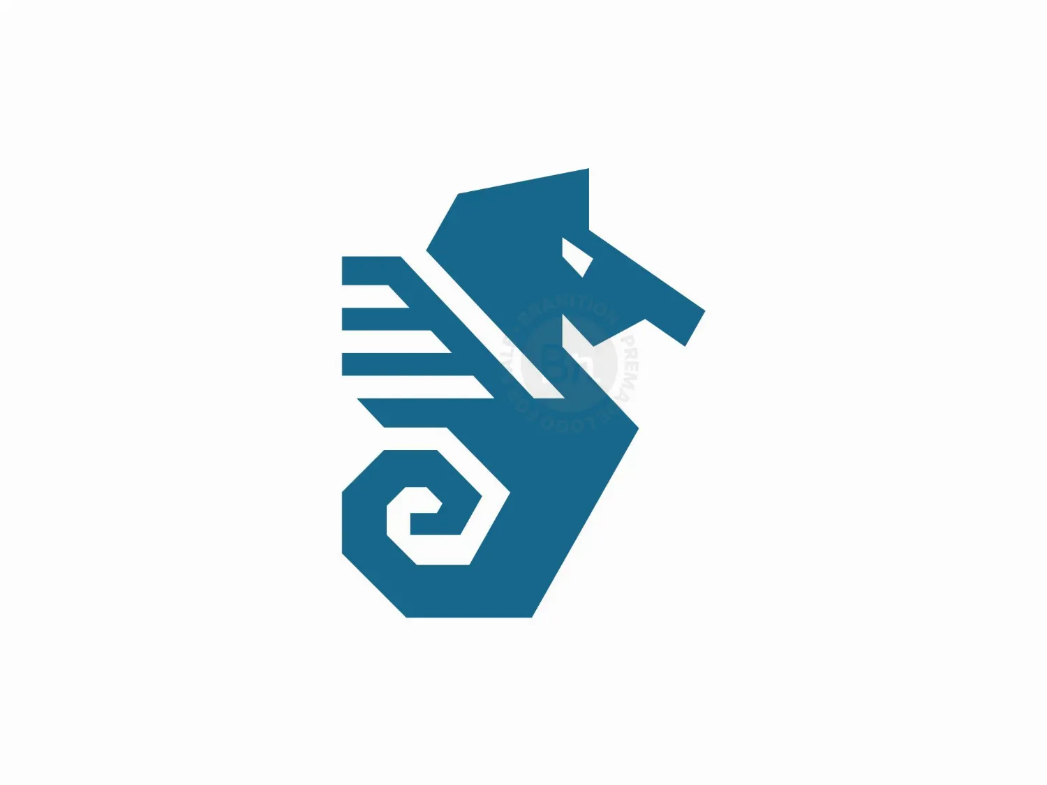 Seahorse Geometric Logo