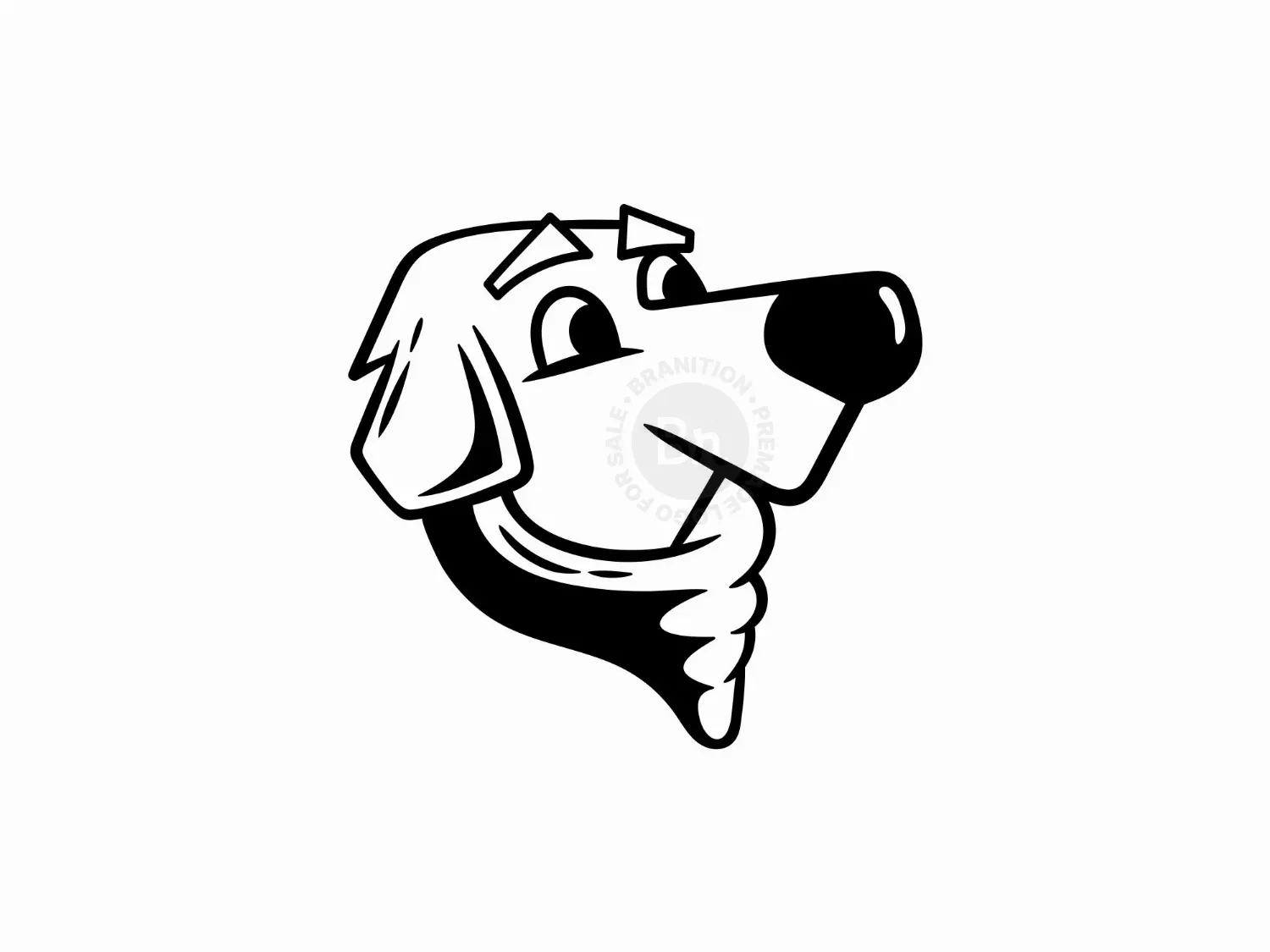 dog head logo 50