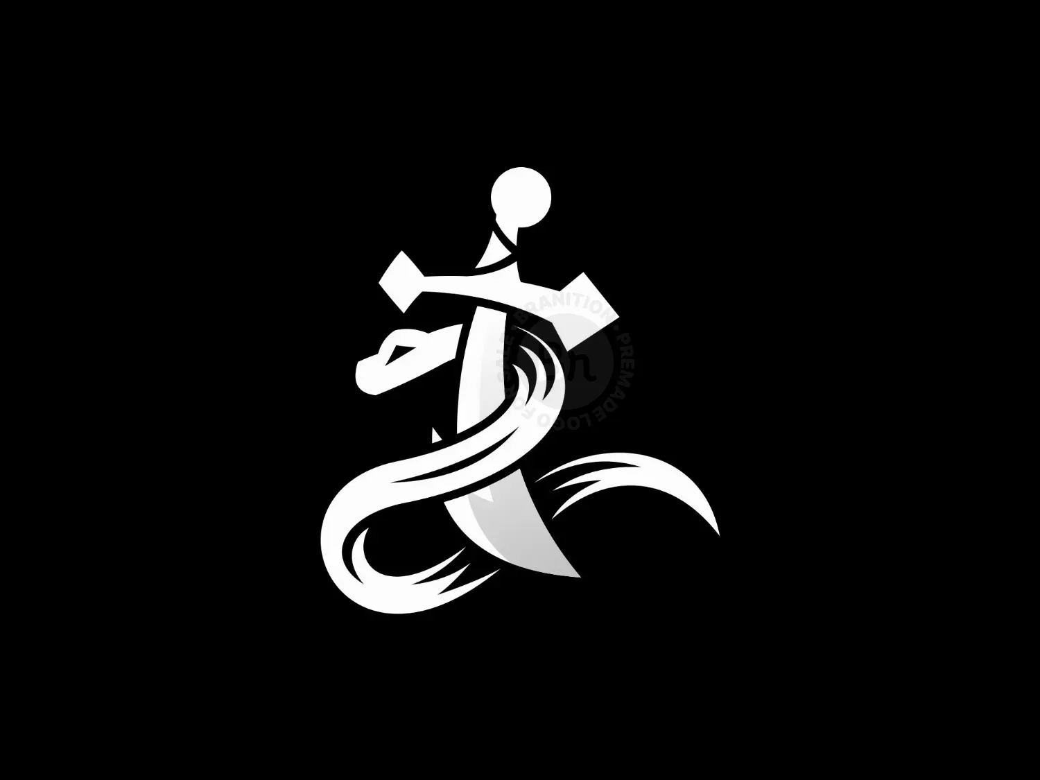 Sword Snake Simplicity Creative Modern Logo