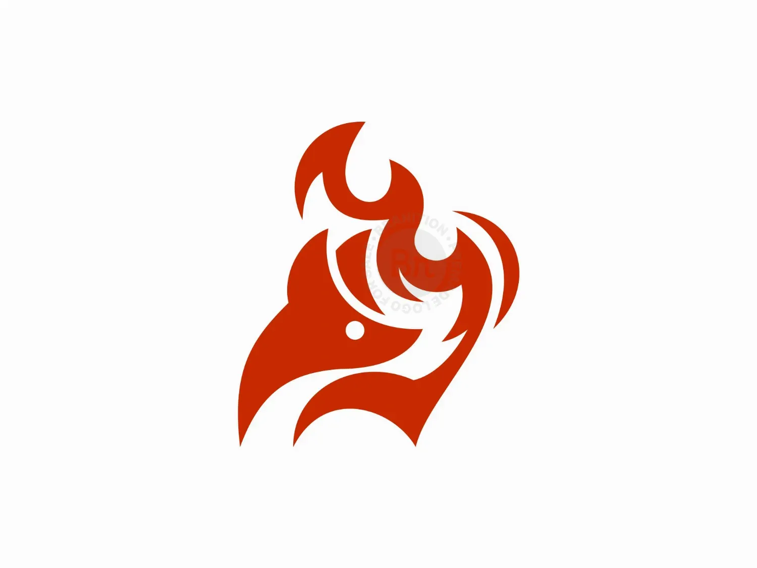 Fox Fire Simplicity Icon Modern Logo