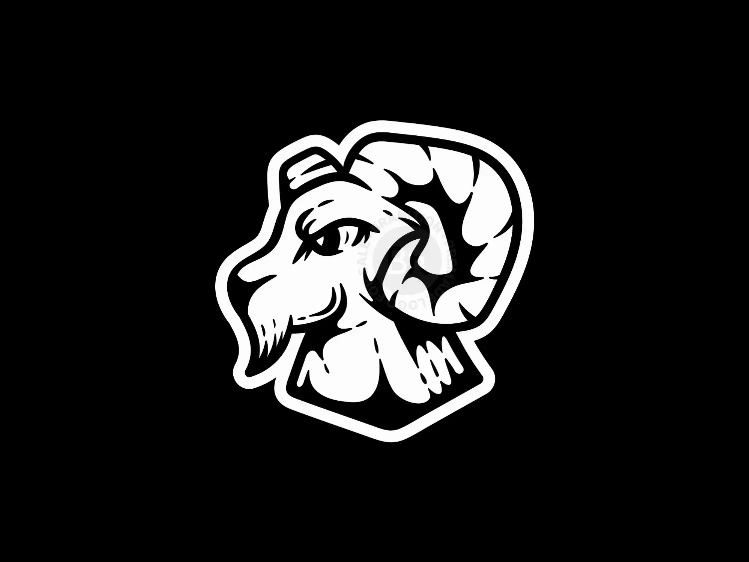 Head Goat Ram Animal Illustration Logo