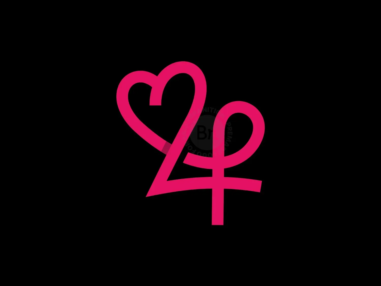 Love Line Simple Modern Creative Design Logo