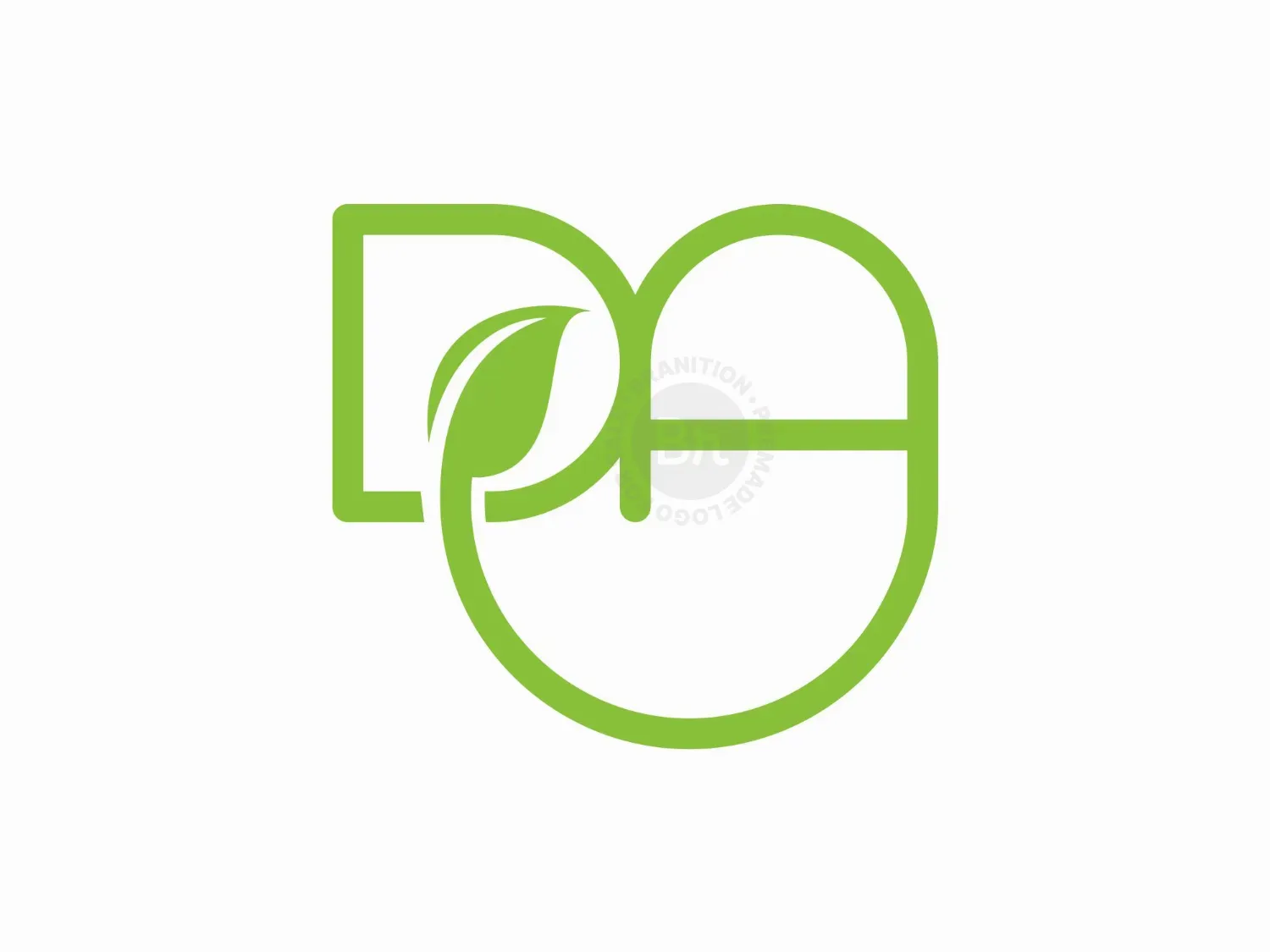 Letter DA Or AD Leaf Logo
