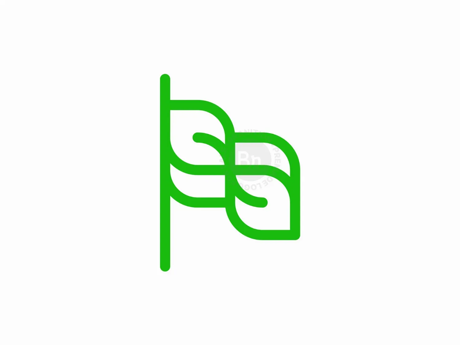 Flag Leaf Line Logo