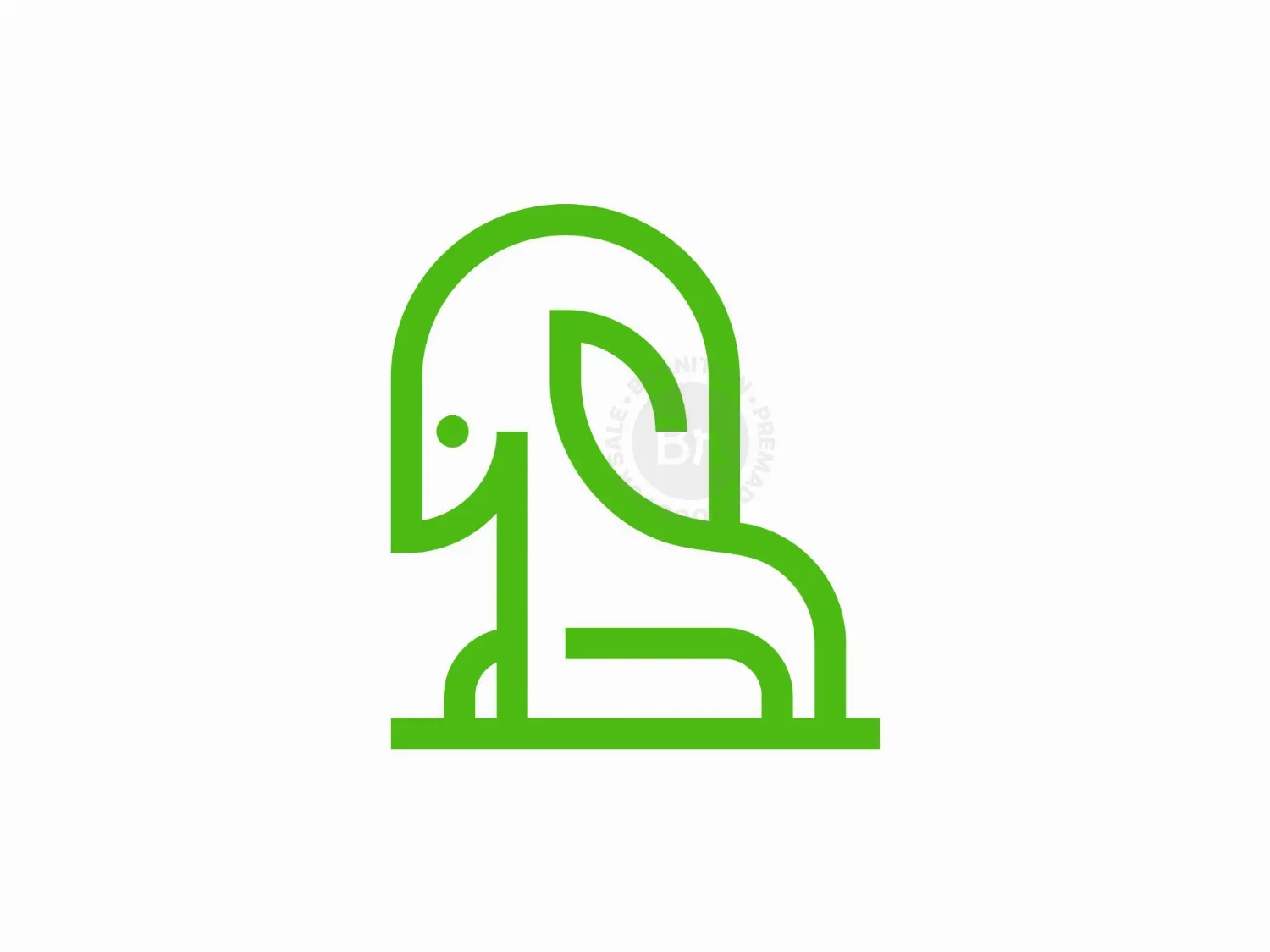 Goat Leaf Line Logo
