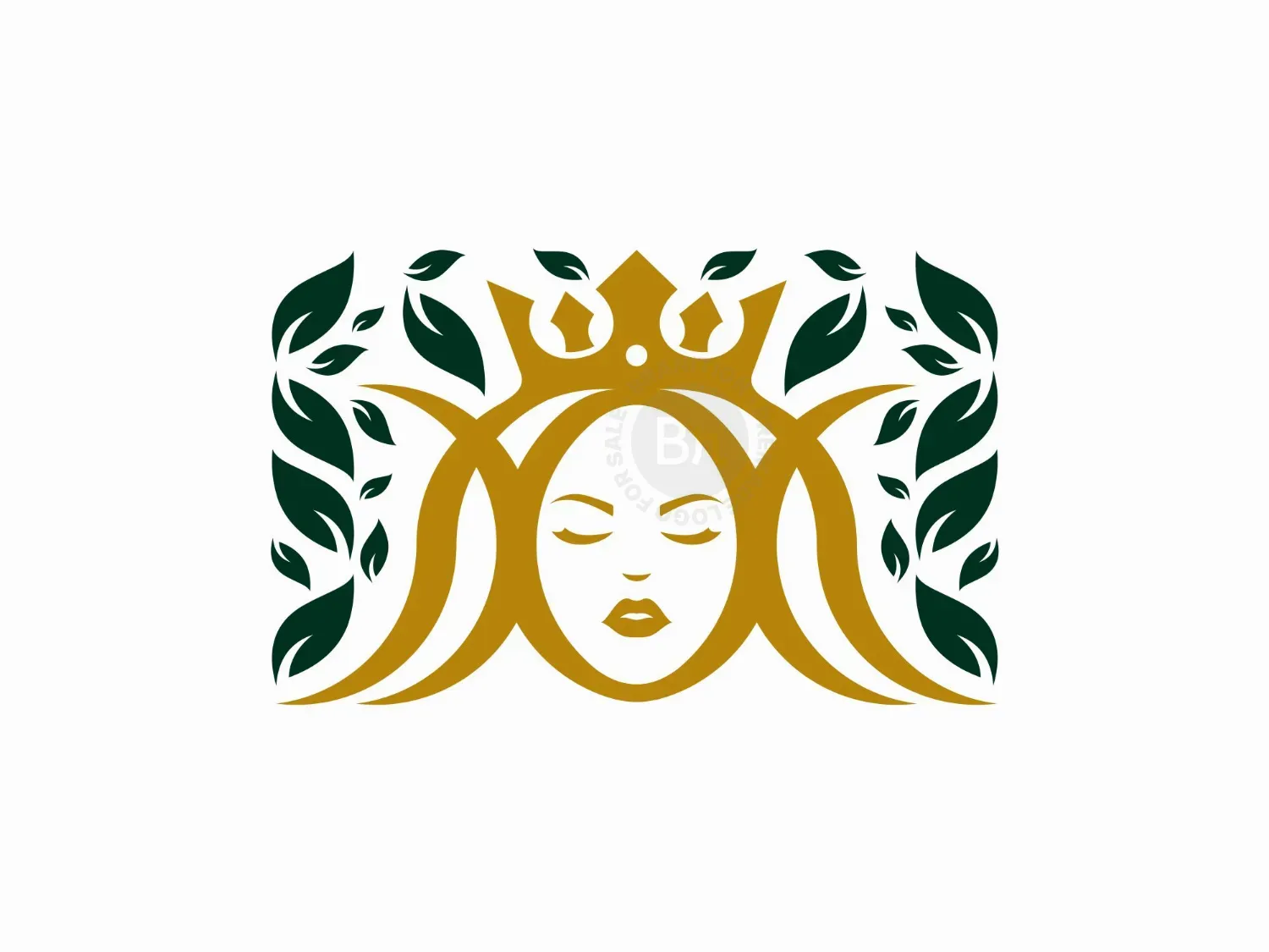 Beauty Queen Leaf Logo