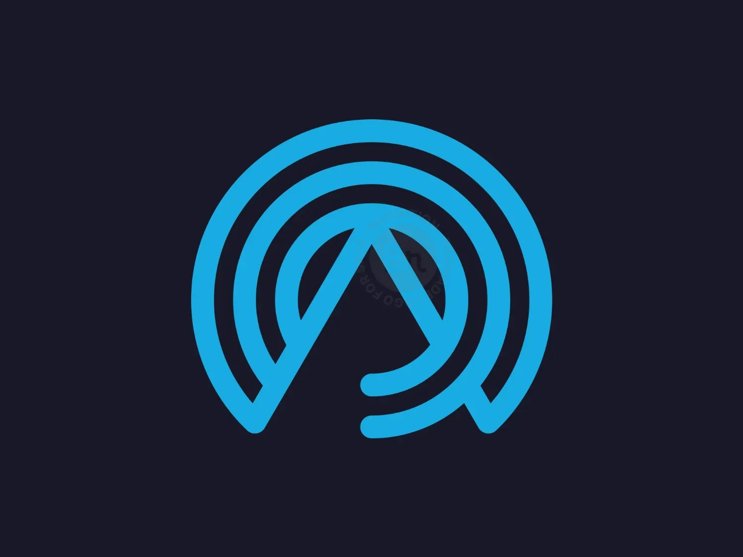Letter A Wi Fi Logo