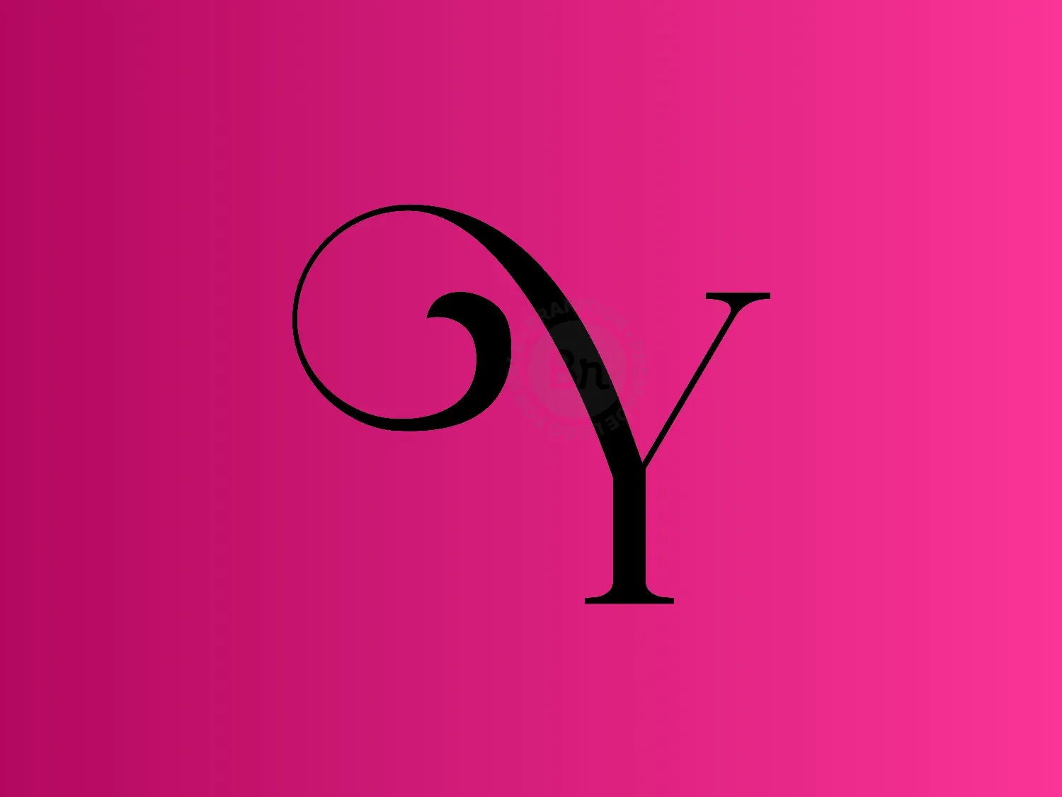 Modern And Elegant Black Letter Y Logo