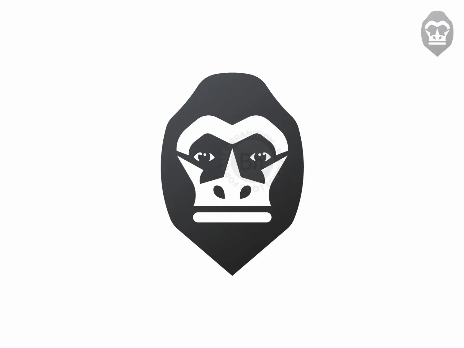 Crown Faced Gorilla Logo