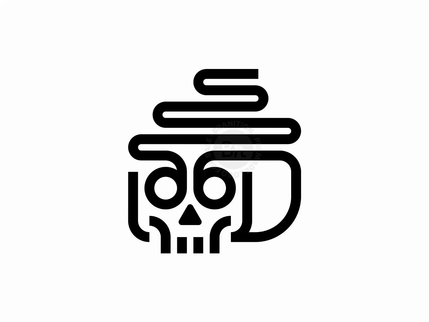 Skull Line Logo