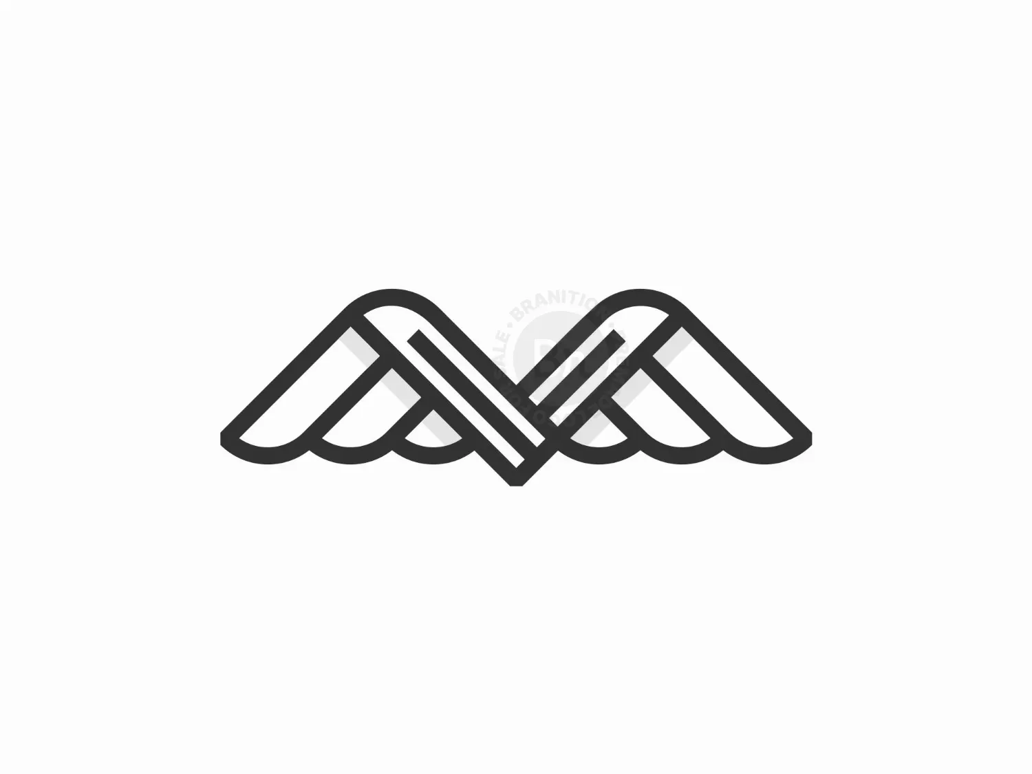 Letter V Wing Logo