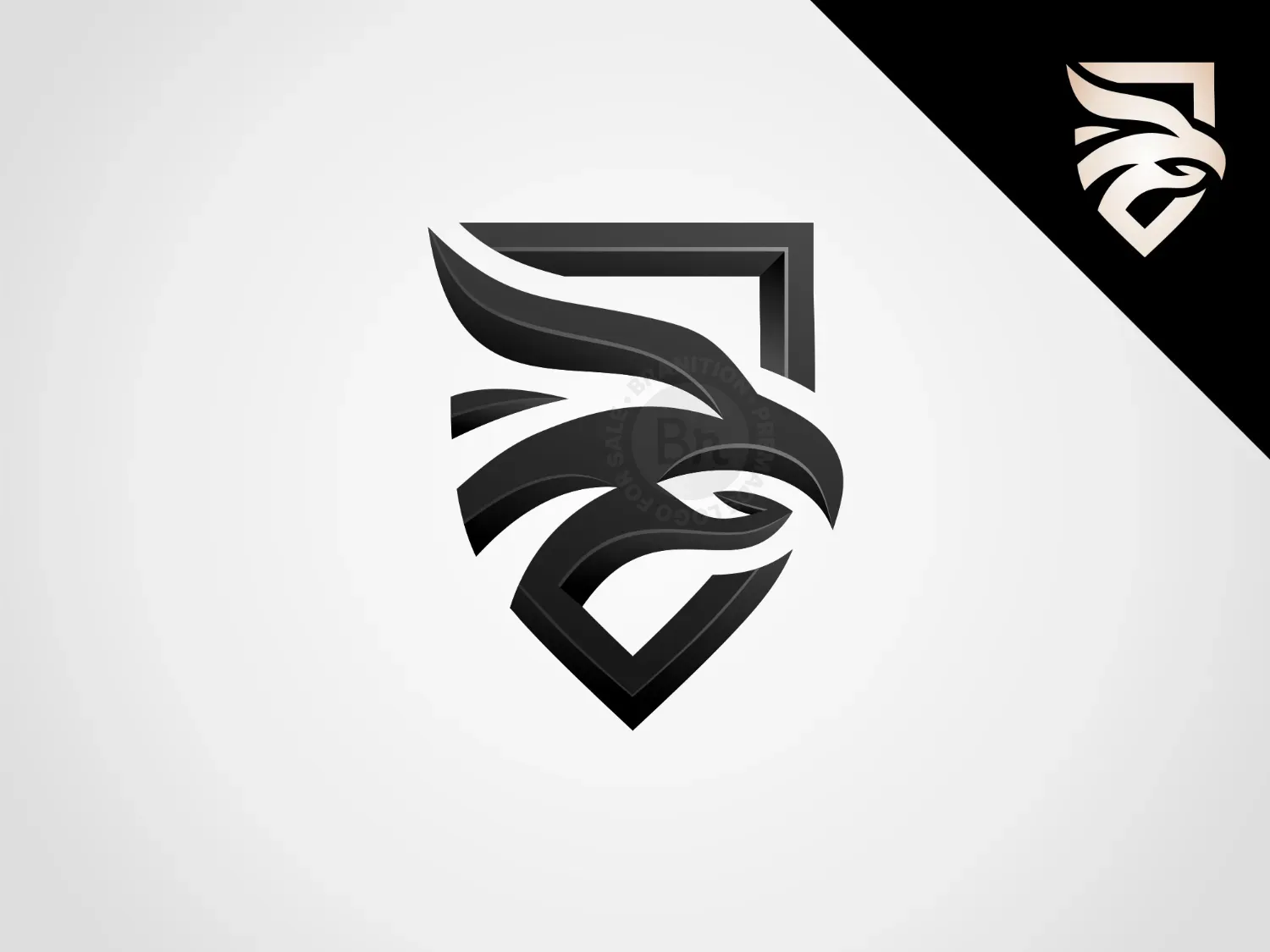 Shield Eagle Simple Logo