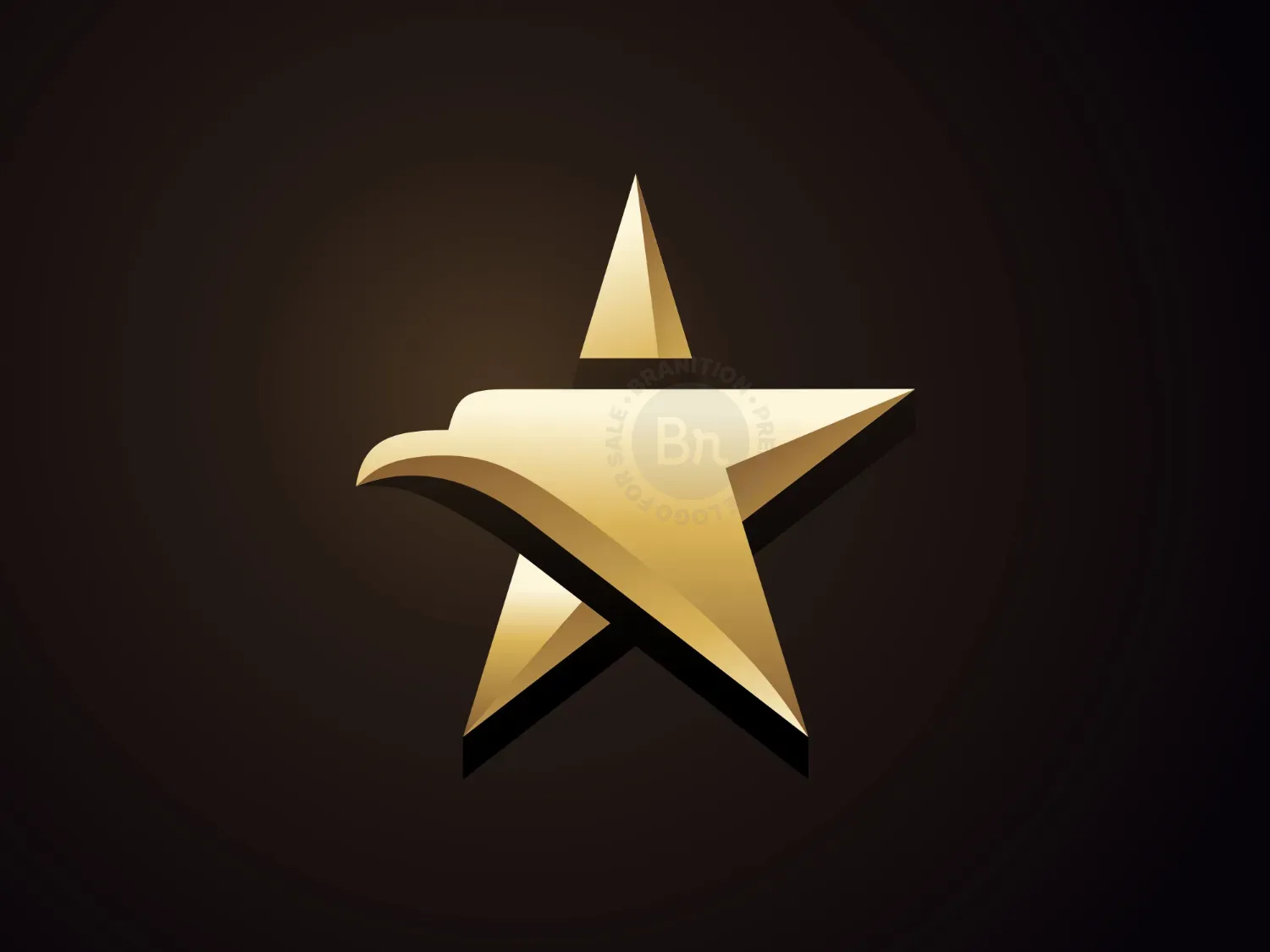 Bird Star Simple Logo