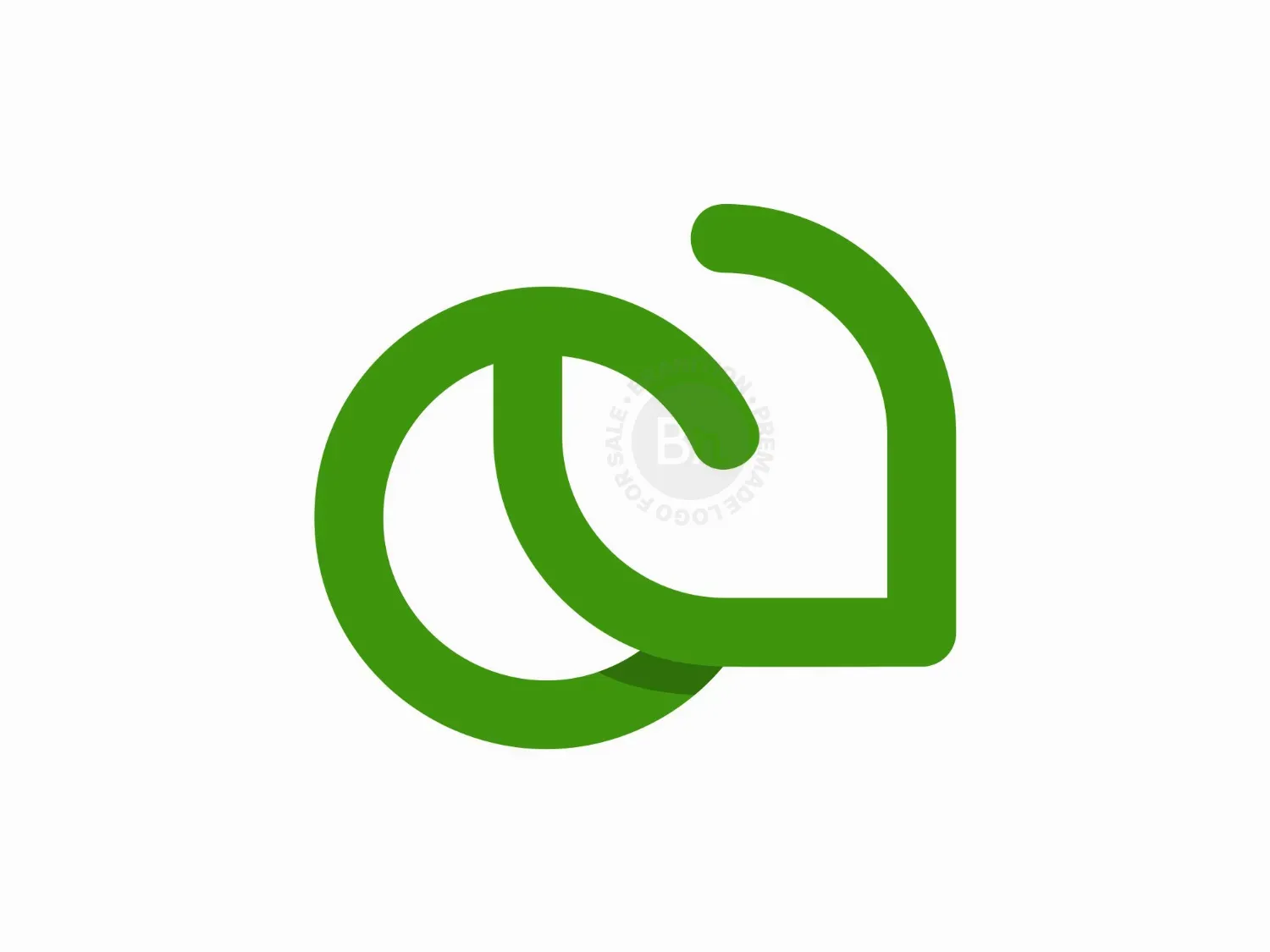 Letter C Leaf Logo